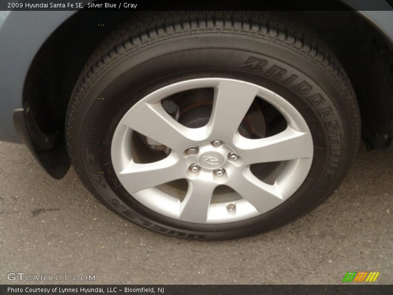 Silver Blue / Gray 2009 Hyundai Santa Fe SE