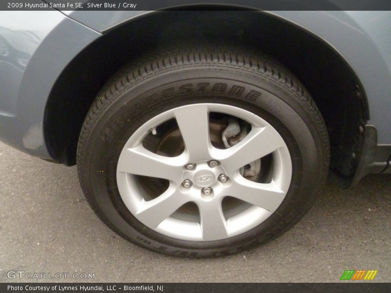 Silver Blue / Gray 2009 Hyundai Santa Fe SE