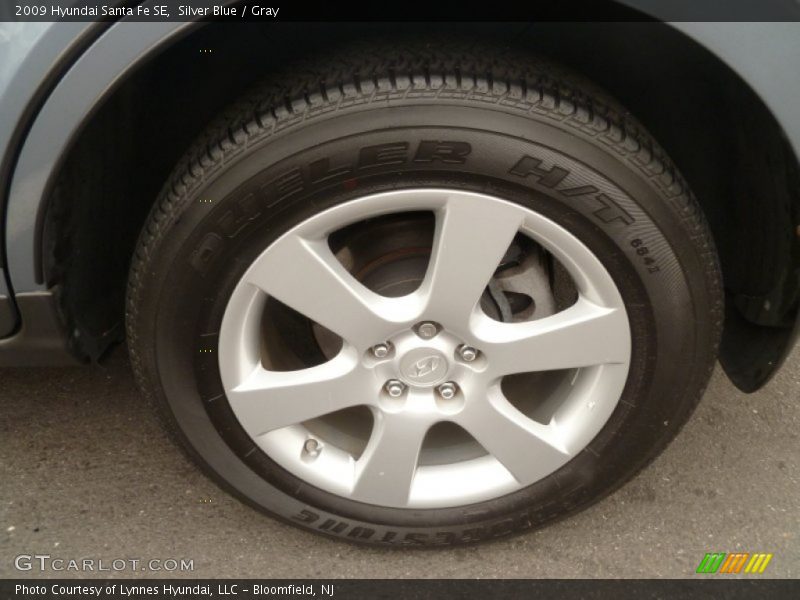 Silver Blue / Gray 2009 Hyundai Santa Fe SE