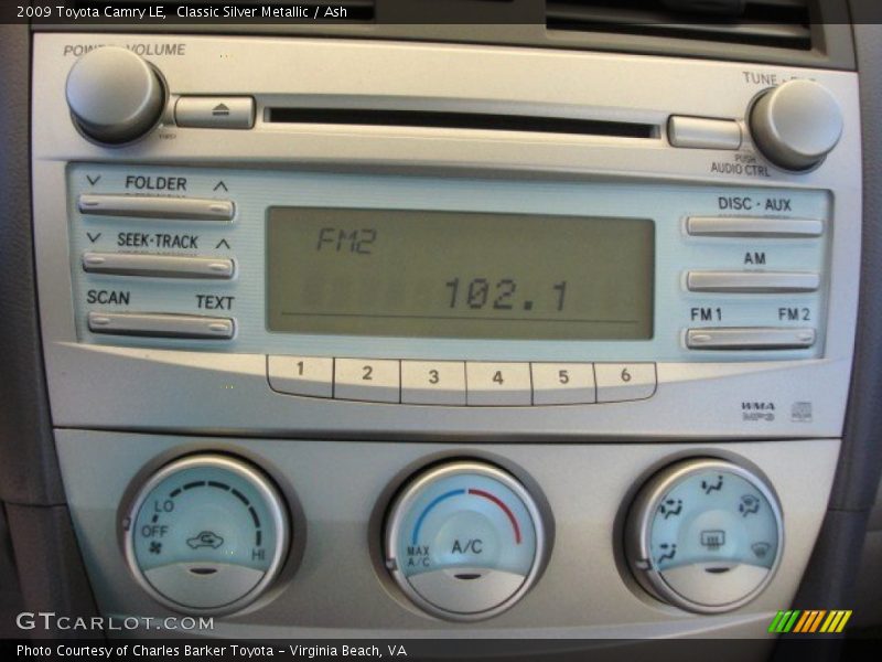 Classic Silver Metallic / Ash 2009 Toyota Camry LE