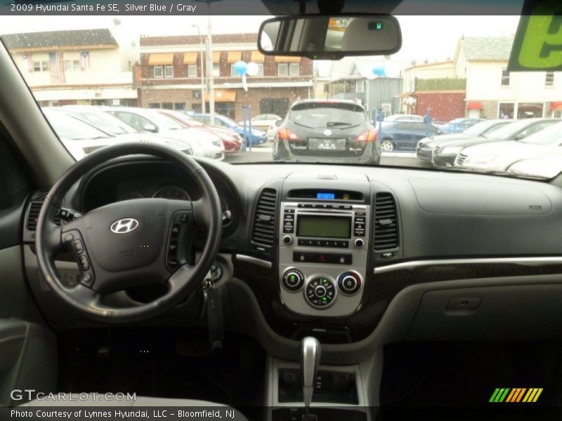Silver Blue / Gray 2009 Hyundai Santa Fe SE