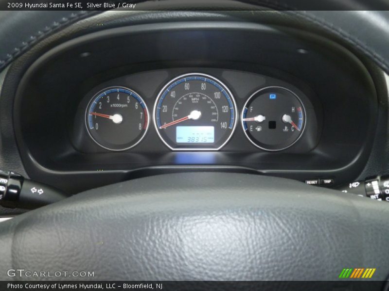 Silver Blue / Gray 2009 Hyundai Santa Fe SE