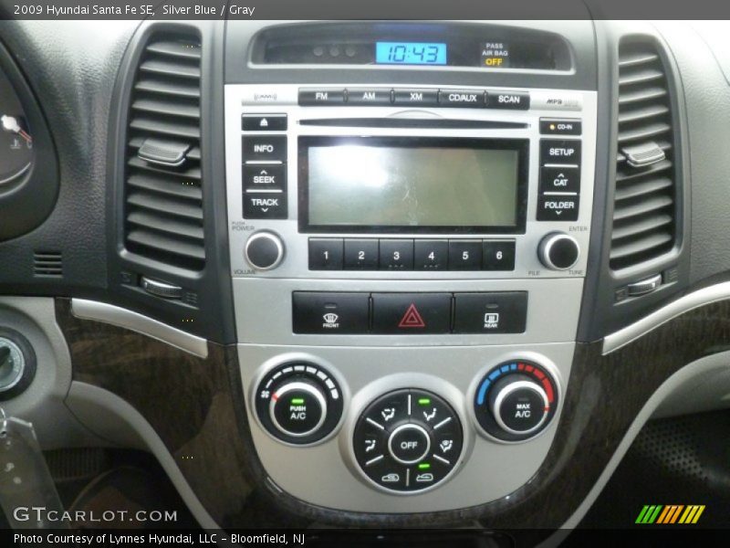 Silver Blue / Gray 2009 Hyundai Santa Fe SE