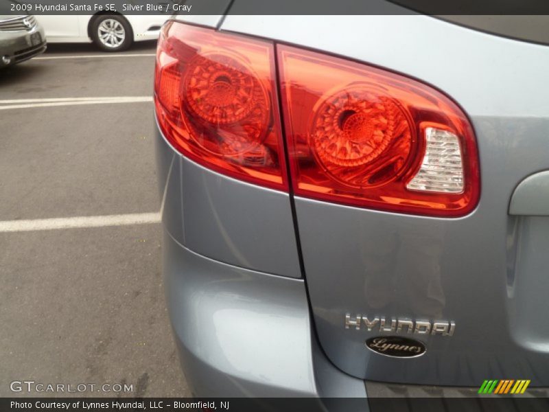 Silver Blue / Gray 2009 Hyundai Santa Fe SE