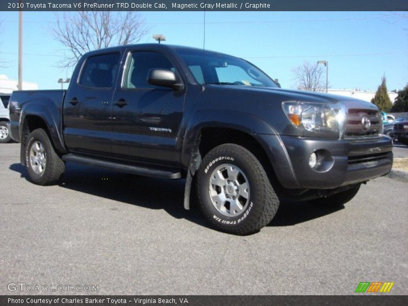 Magnetic Gray Metallic / Graphite 2010 Toyota Tacoma V6 PreRunner TRD Double Cab