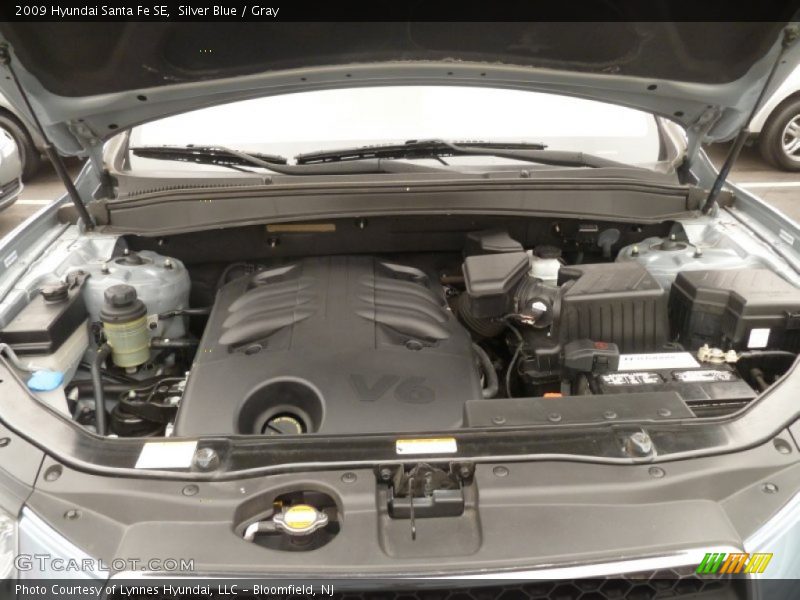 Silver Blue / Gray 2009 Hyundai Santa Fe SE