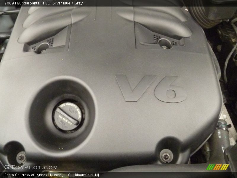 Silver Blue / Gray 2009 Hyundai Santa Fe SE