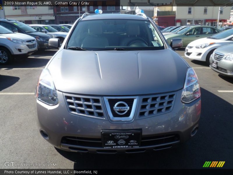 Gotham Gray / Gray 2009 Nissan Rogue SL AWD