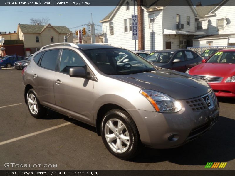 Gotham Gray / Gray 2009 Nissan Rogue SL AWD