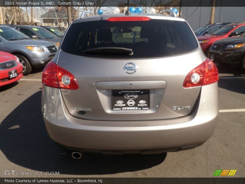 Gotham Gray / Gray 2009 Nissan Rogue SL AWD