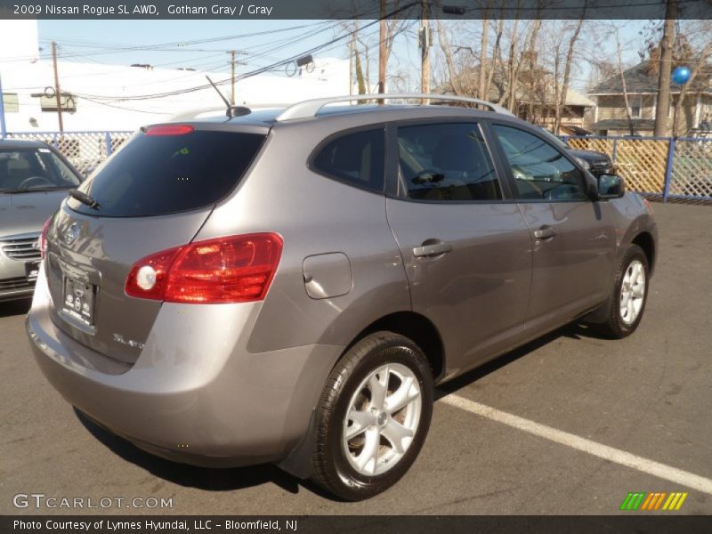 Gotham Gray / Gray 2009 Nissan Rogue SL AWD