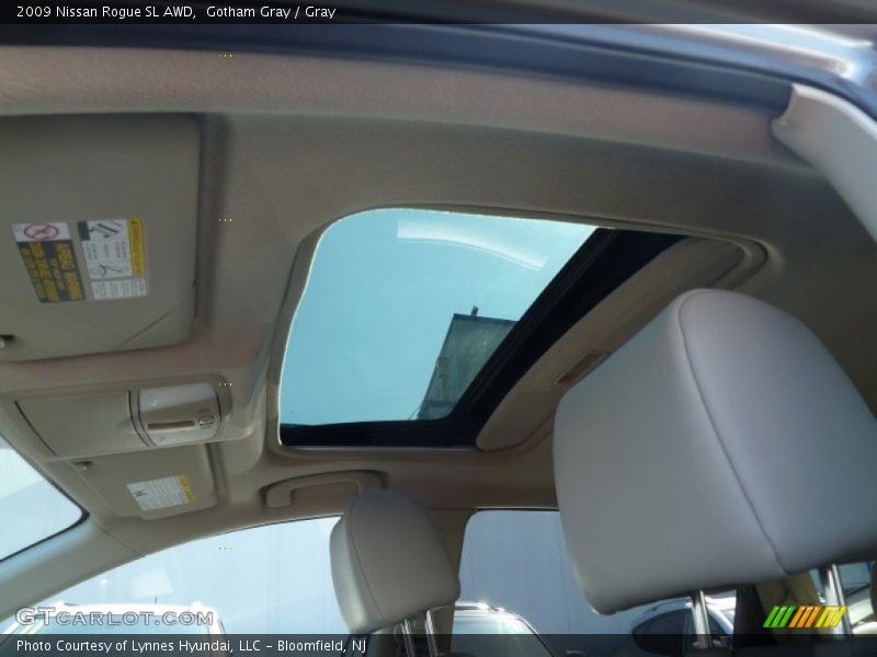 Gotham Gray / Gray 2009 Nissan Rogue SL AWD