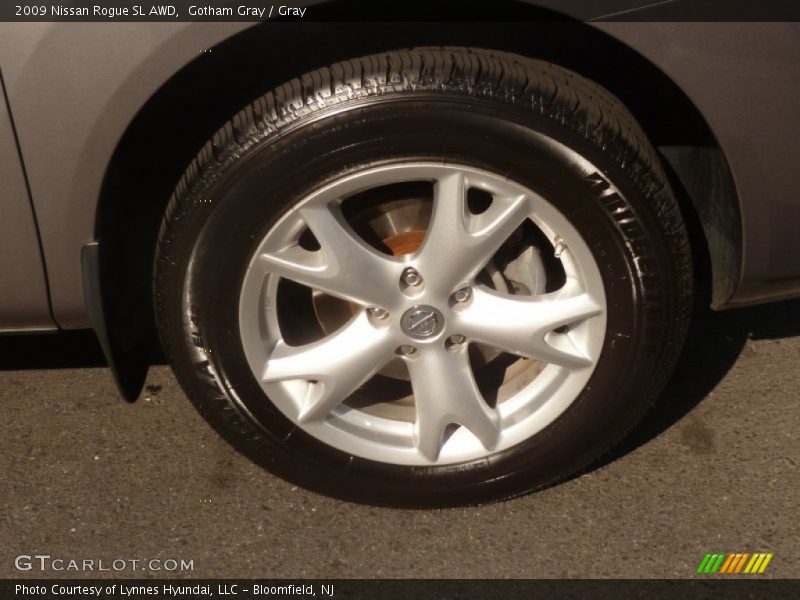 Gotham Gray / Gray 2009 Nissan Rogue SL AWD