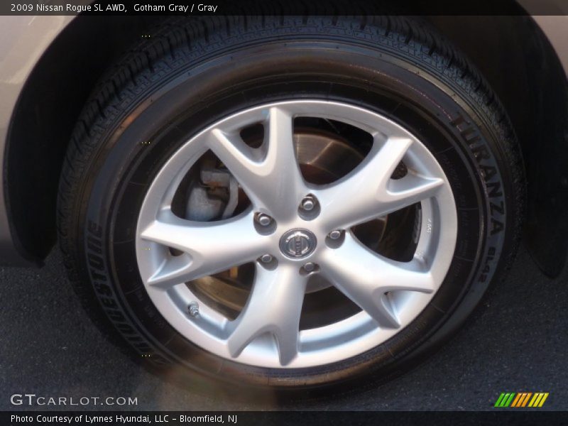 Gotham Gray / Gray 2009 Nissan Rogue SL AWD