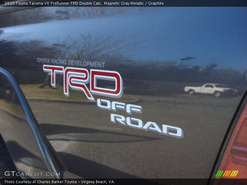 Magnetic Gray Metallic / Graphite 2010 Toyota Tacoma V6 PreRunner TRD Double Cab