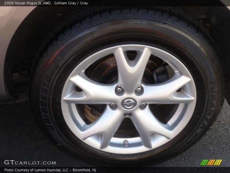 Gotham Gray / Gray 2009 Nissan Rogue SL AWD
