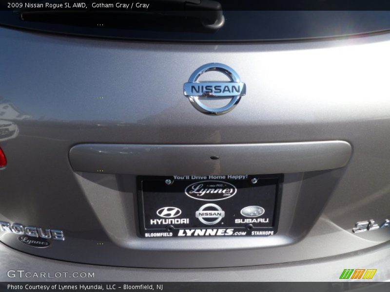 Gotham Gray / Gray 2009 Nissan Rogue SL AWD
