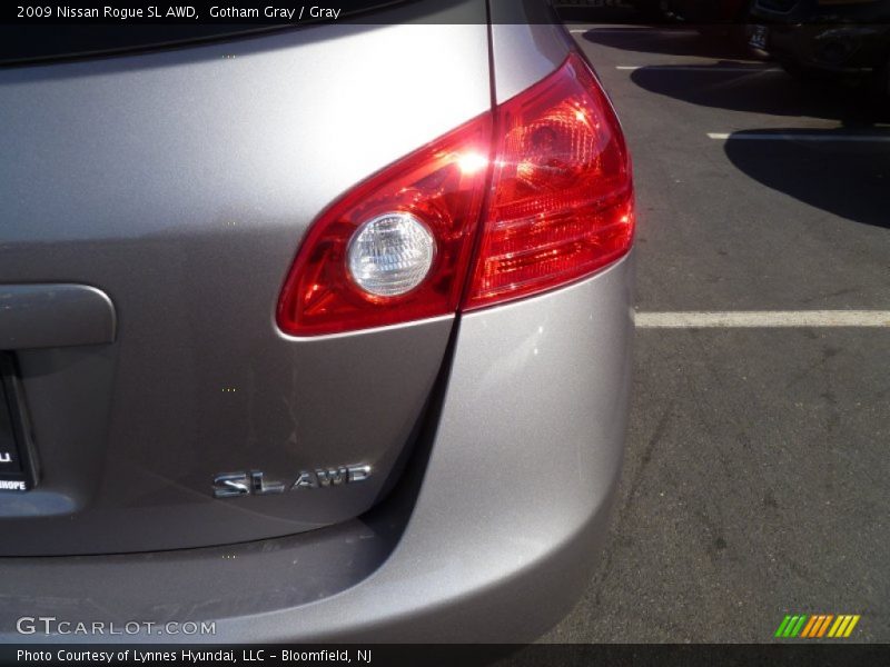 Gotham Gray / Gray 2009 Nissan Rogue SL AWD