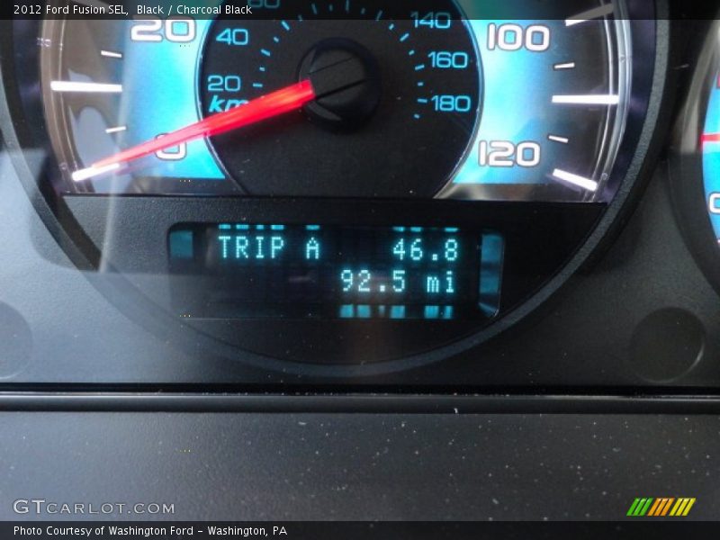 Black / Charcoal Black 2012 Ford Fusion SEL