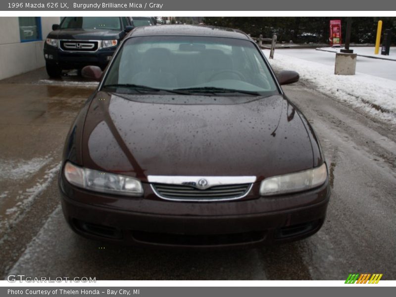 Burgundy Brilliance Mica / Gray 1996 Mazda 626 LX