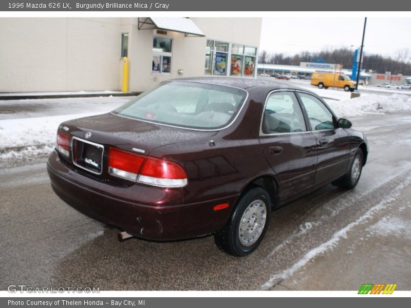 Burgundy Brilliance Mica / Gray 1996 Mazda 626 LX
