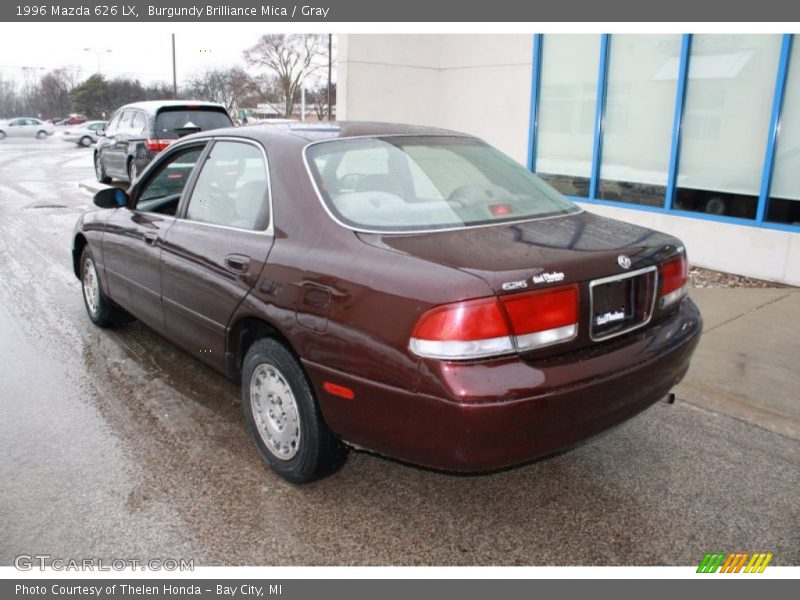 Burgundy Brilliance Mica / Gray 1996 Mazda 626 LX