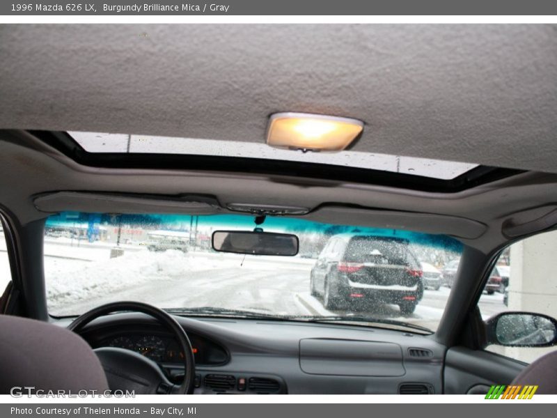 Burgundy Brilliance Mica / Gray 1996 Mazda 626 LX