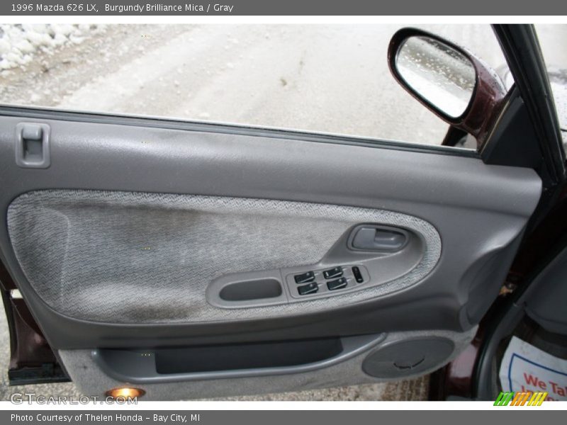 Burgundy Brilliance Mica / Gray 1996 Mazda 626 LX