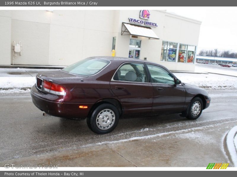 Burgundy Brilliance Mica / Gray 1996 Mazda 626 LX