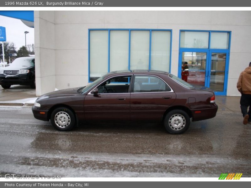 Burgundy Brilliance Mica / Gray 1996 Mazda 626 LX