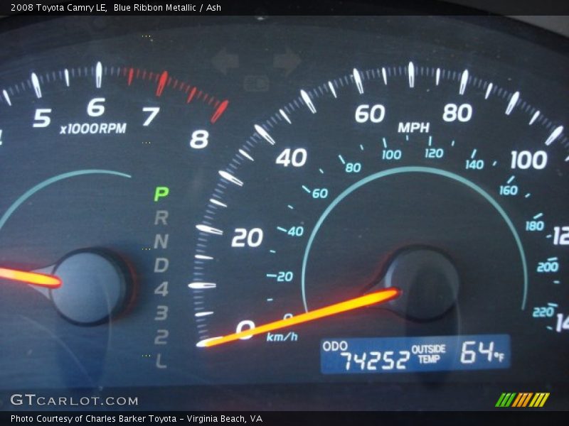 Blue Ribbon Metallic / Ash 2008 Toyota Camry LE