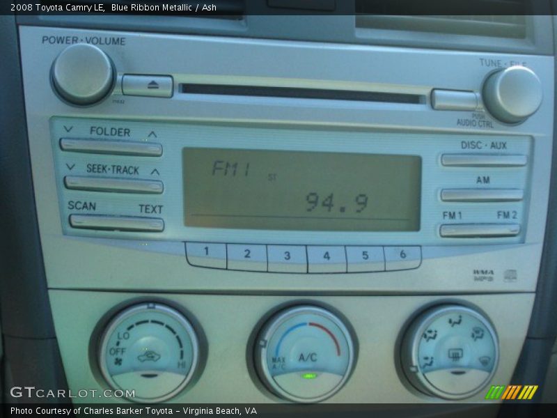 Blue Ribbon Metallic / Ash 2008 Toyota Camry LE