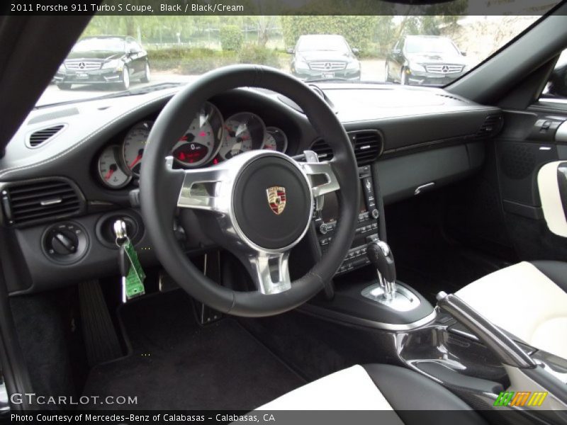  2011 911 Turbo S Coupe Black/Cream Interior