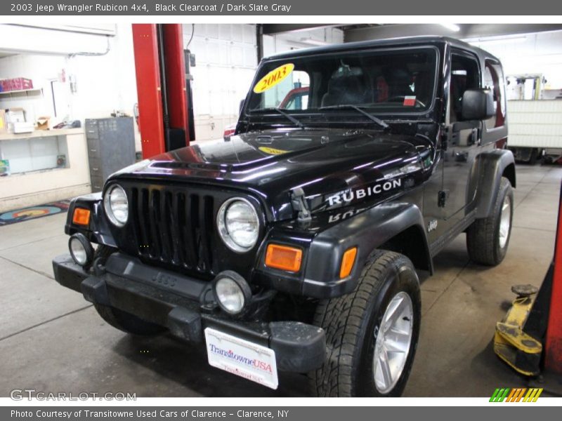 Black Clearcoat / Dark Slate Gray 2003 Jeep Wrangler Rubicon 4x4