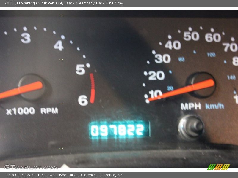 Black Clearcoat / Dark Slate Gray 2003 Jeep Wrangler Rubicon 4x4