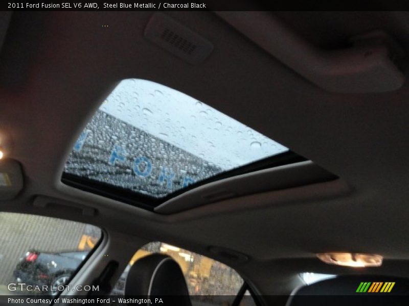 Steel Blue Metallic / Charcoal Black 2011 Ford Fusion SEL V6 AWD