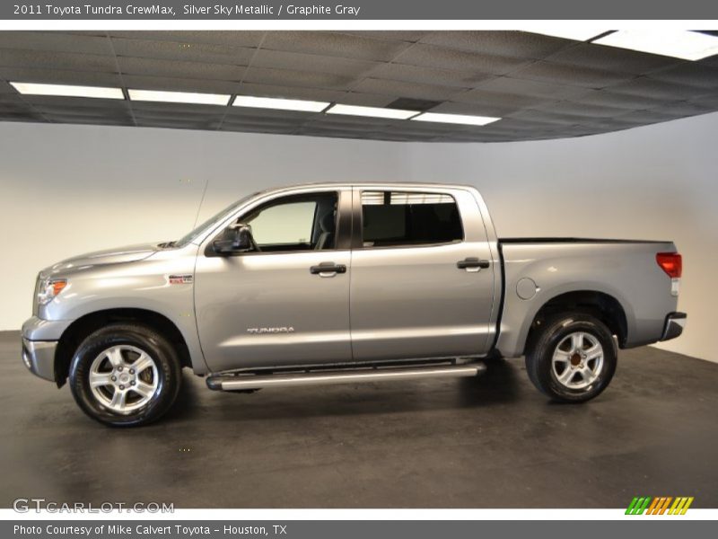 Silver Sky Metallic / Graphite Gray 2011 Toyota Tundra CrewMax