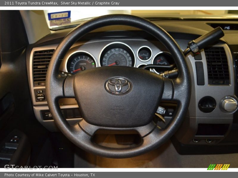 Silver Sky Metallic / Graphite Gray 2011 Toyota Tundra CrewMax