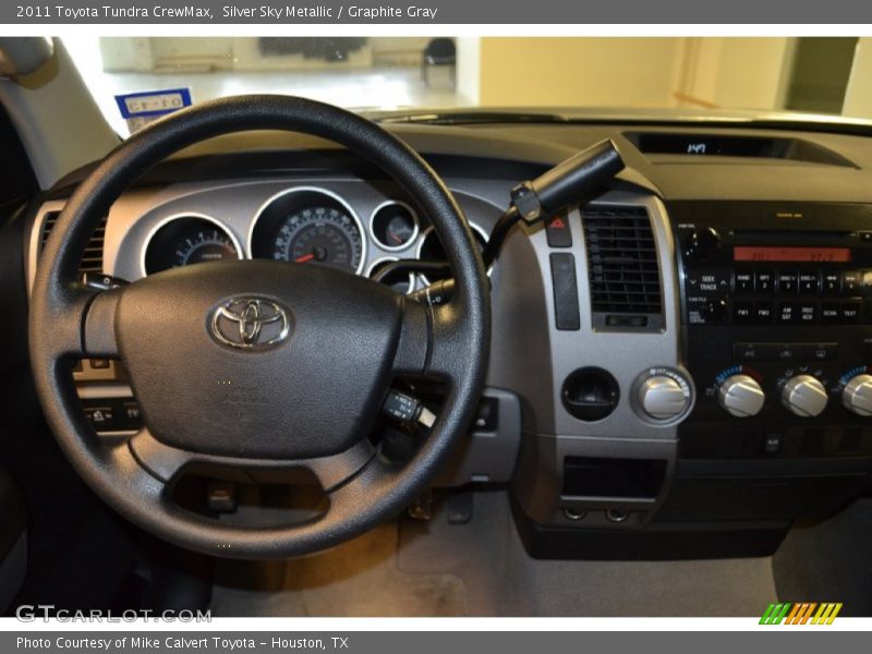 Silver Sky Metallic / Graphite Gray 2011 Toyota Tundra CrewMax