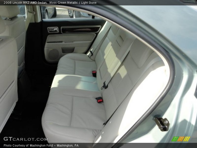 Moss Green Metallic / Light Stone 2008 Lincoln MKZ AWD Sedan