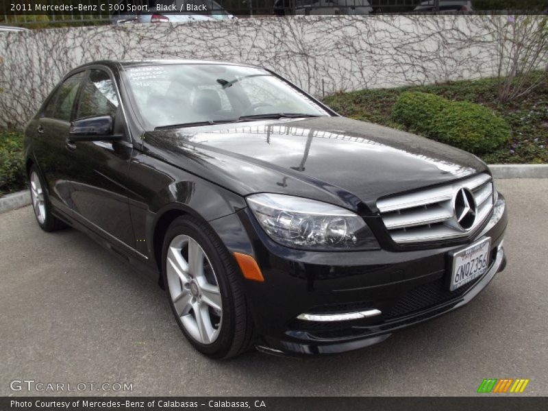 Black / Black 2011 Mercedes-Benz C 300 Sport