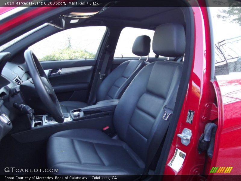 Mars Red / Black 2010 Mercedes-Benz C 300 Sport