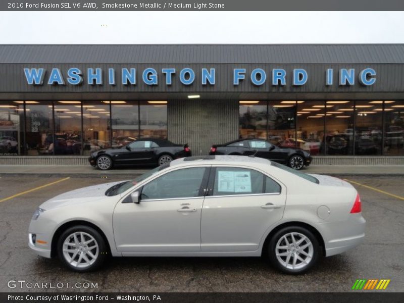 Smokestone Metallic / Medium Light Stone 2010 Ford Fusion SEL V6 AWD