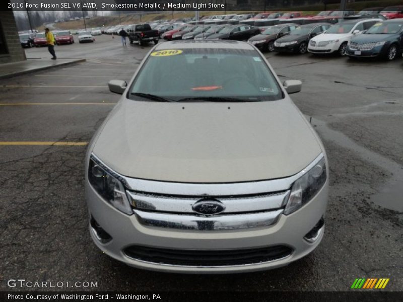 Smokestone Metallic / Medium Light Stone 2010 Ford Fusion SEL V6 AWD