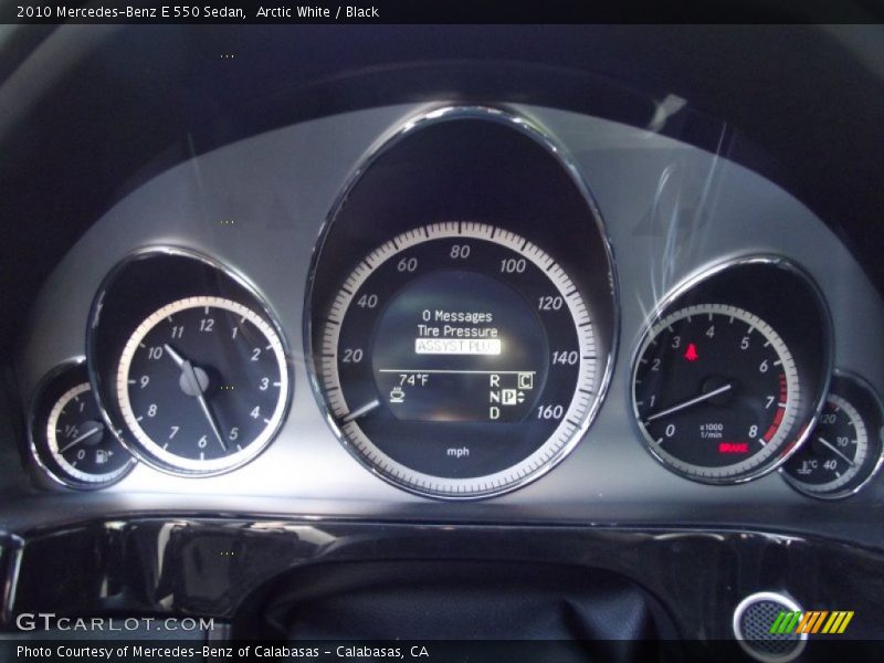 Arctic White / Black 2010 Mercedes-Benz E 550 Sedan