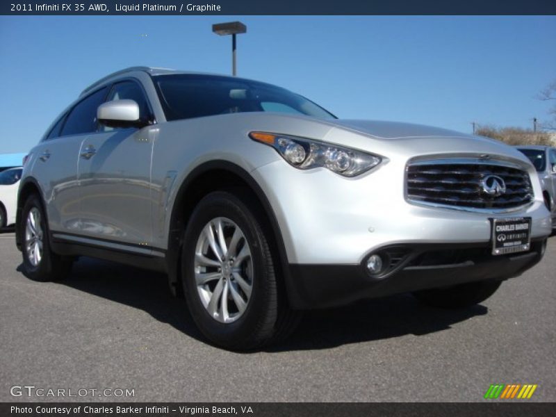 Liquid Platinum / Graphite 2011 Infiniti FX 35 AWD