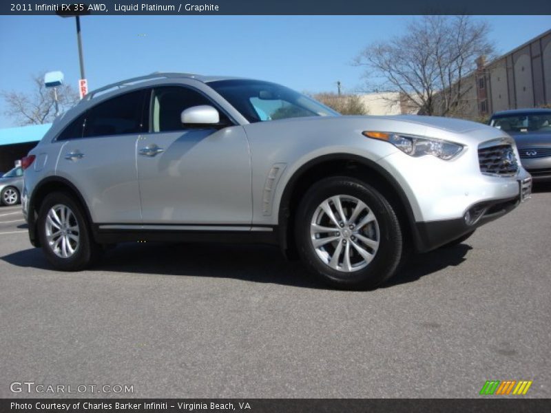 Liquid Platinum / Graphite 2011 Infiniti FX 35 AWD