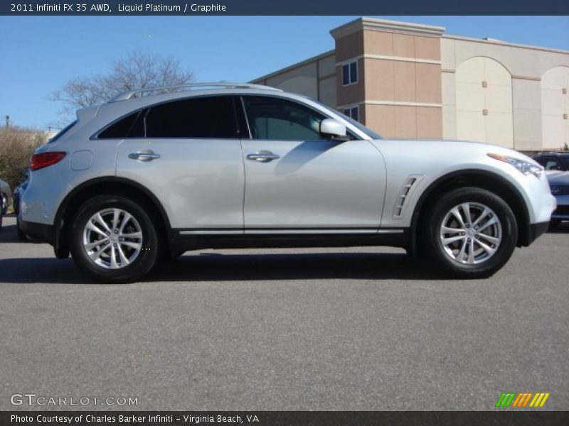 Liquid Platinum / Graphite 2011 Infiniti FX 35 AWD