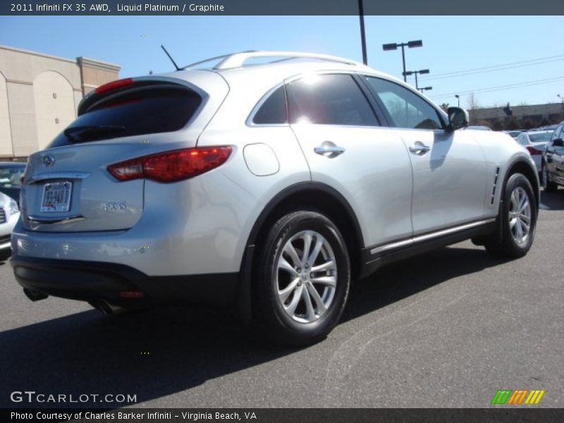 Liquid Platinum / Graphite 2011 Infiniti FX 35 AWD