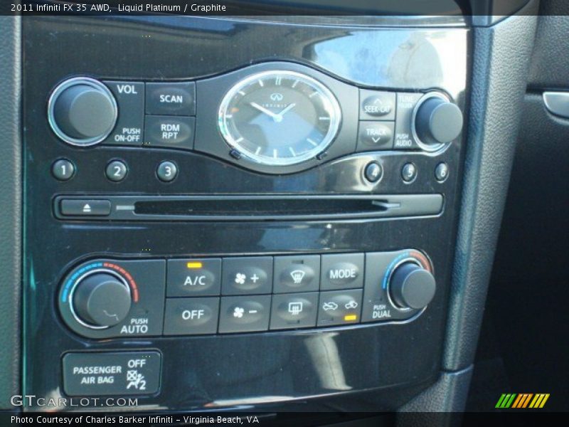 Liquid Platinum / Graphite 2011 Infiniti FX 35 AWD
